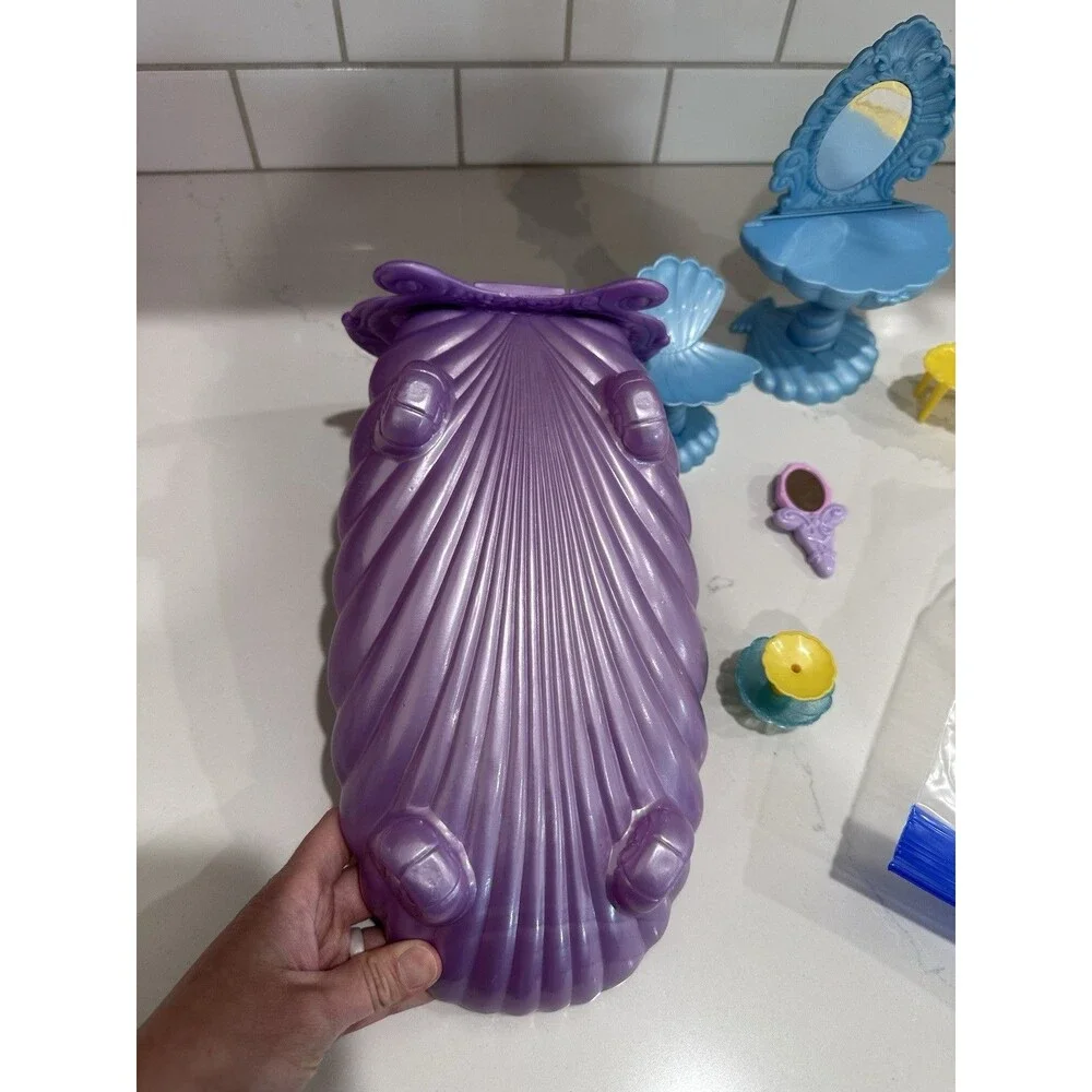 Rare Vintage Retro Disney little mermaid Ariel Purple shell bed Princess Y2K Set